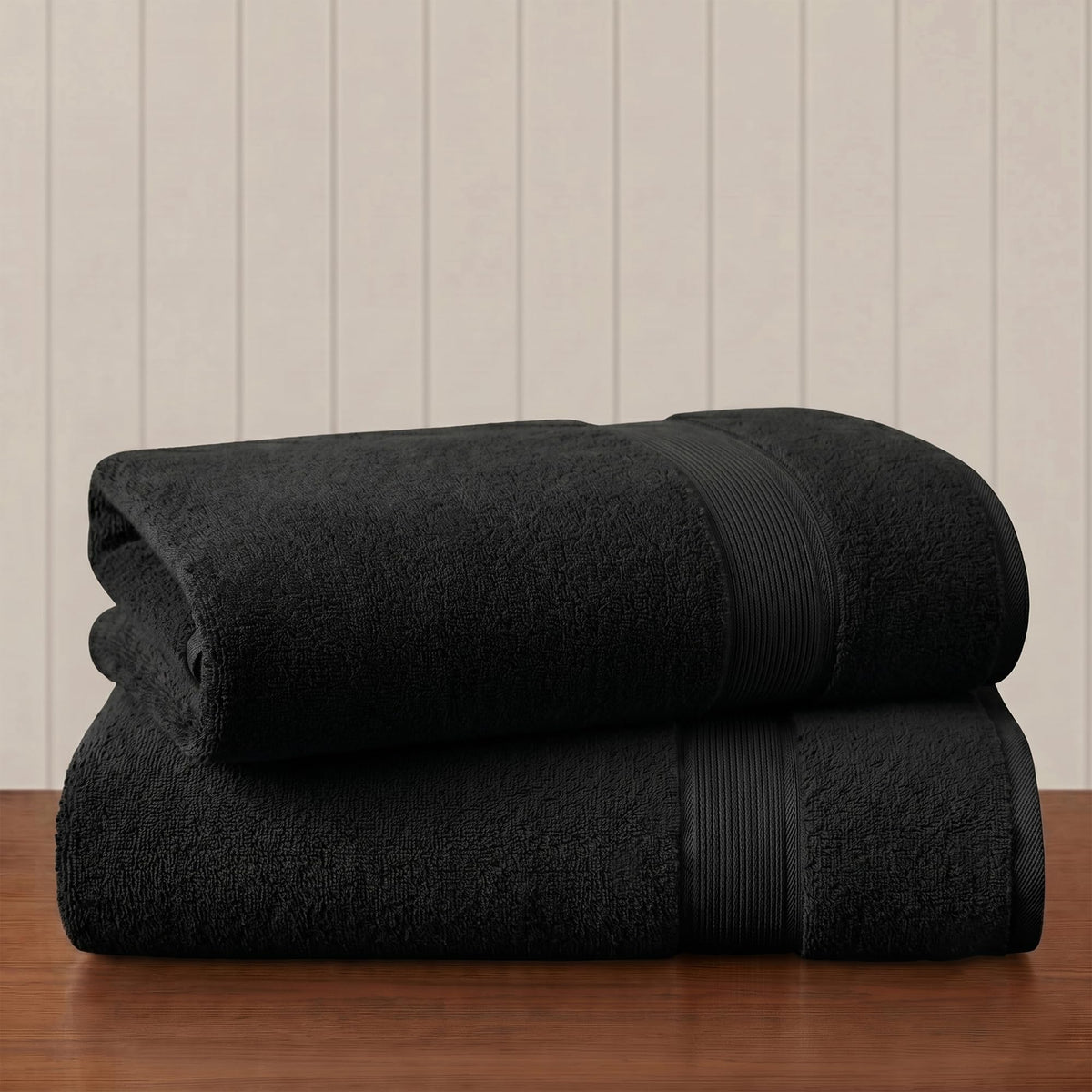 Madison Park 800GSM 100% Cotton Bathroom Bath Towel Set of 8, Cream