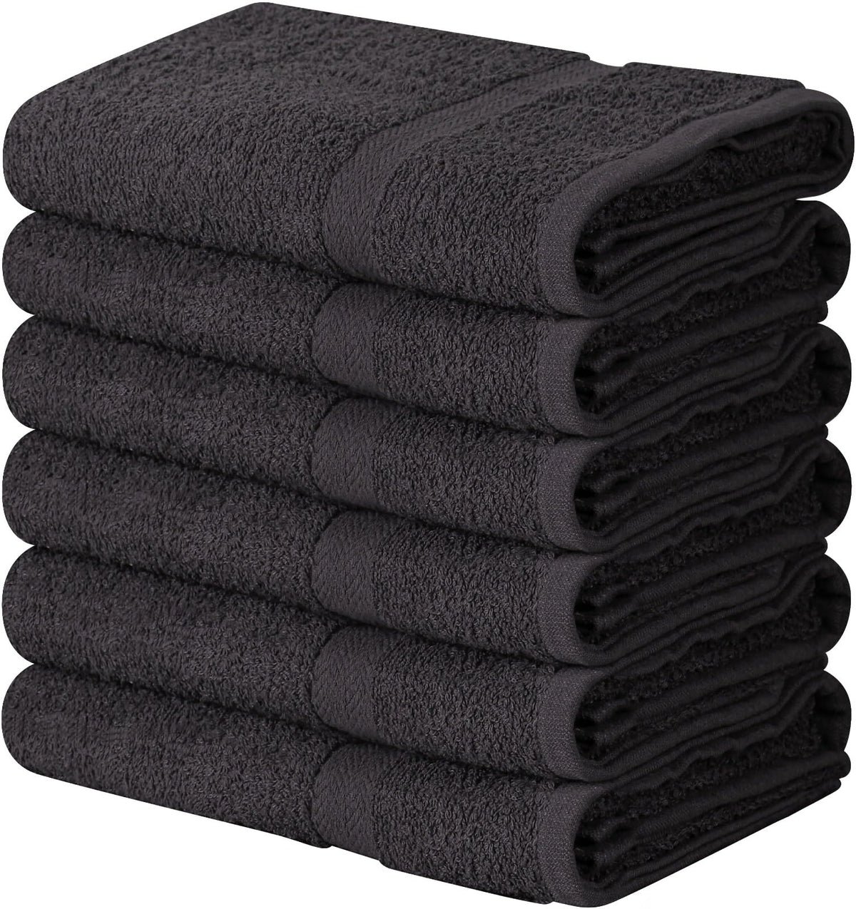Towel and Linen Mart 100% Cotton White 6 Pack Medium Bath Towel Set, Quick Dry, Super Absorbent, Light Weight, Soft Feel, Premium Towels for Hotel, Spa and Bathroom (24 X 48 6 Pack White)
