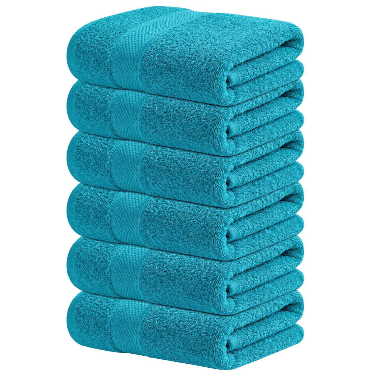 Infinitee Xclusives 100% Ring-Spun Cotton Bath Towels for Bathroom - Pack 4