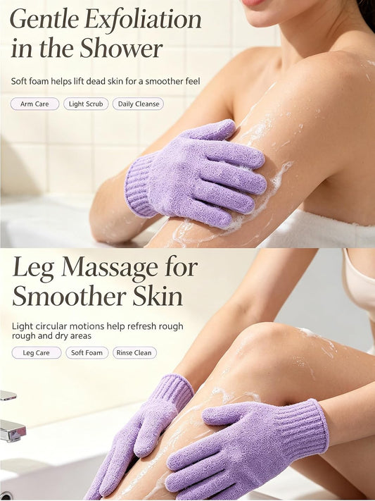 16Pcs Exfoliating Bath Gloves,Exfoliate Bath Shower Gloves, Hand Body Scrub Mitt