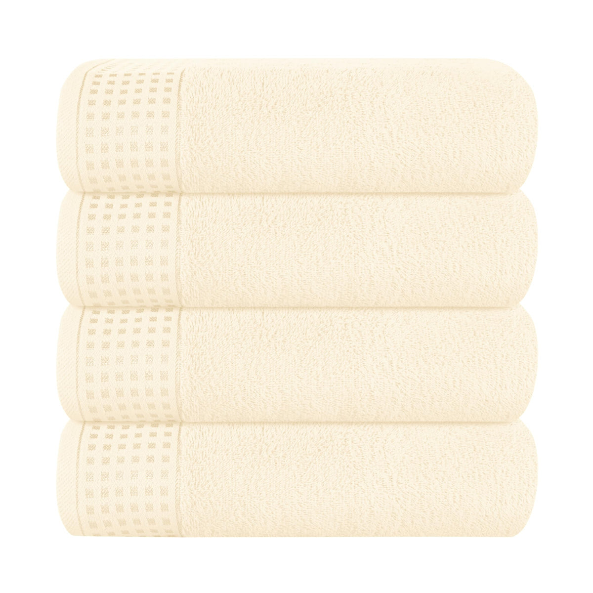 GLAMBURG 100% Cotton 2 Pack Oversized Bath Towel Set 28x55 Inches, Ultra Soft Highly Absorbant Compact Quickdry & Lightweight Large Bath Towels, Ideal for Gym Travel Camp Pool - Black