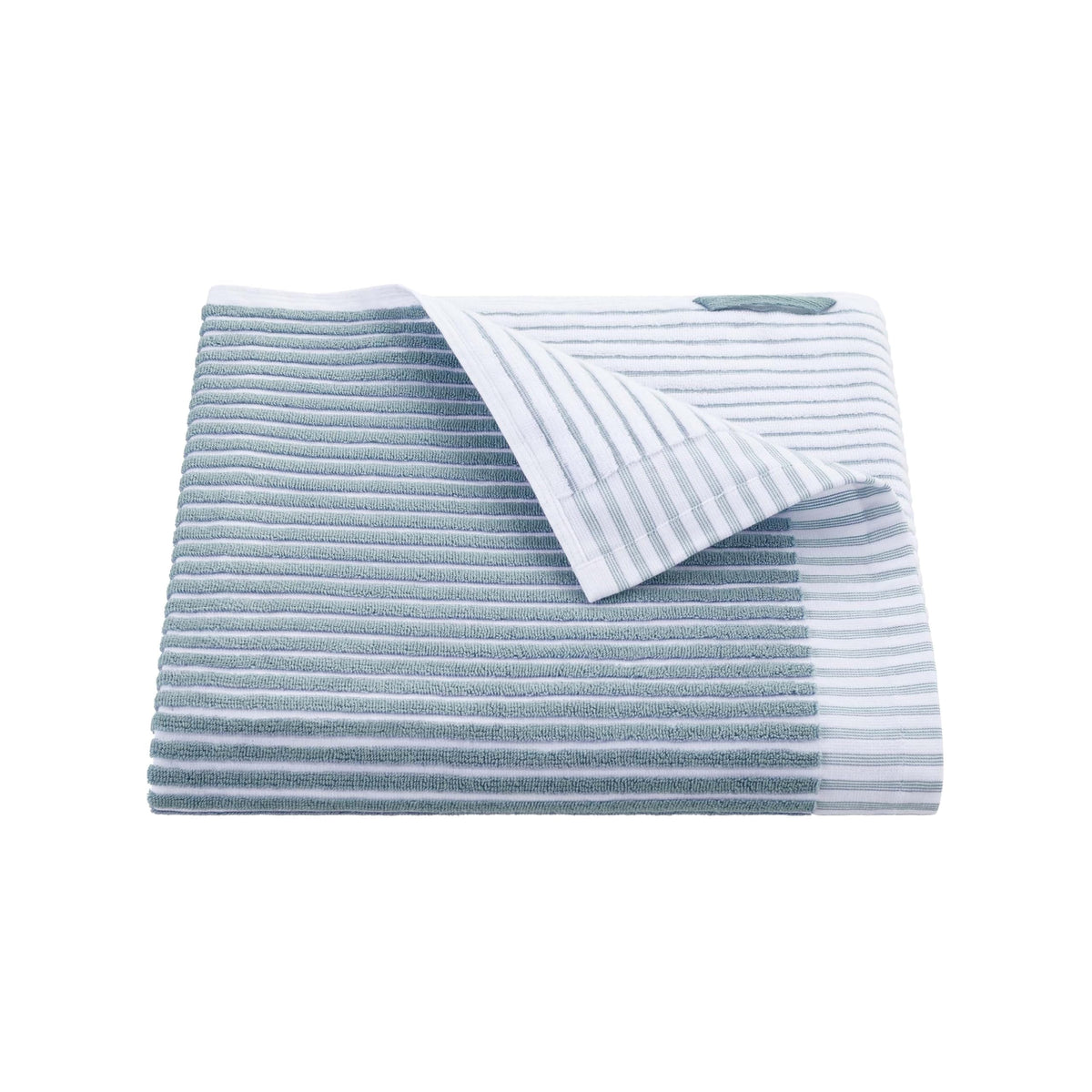 Martex Restore Fern Ogee Bath Towel – Soft, Absorbent, Moisture-Wicking and Quick to Dry – Lightweight for Everyday Use – Comfortable Feel with Convenient Loop for Hanging – 30" x 56" – Jade