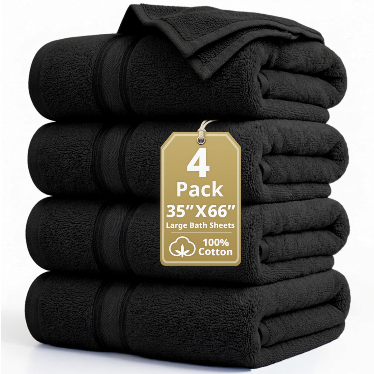 LANE LINEN Bath Towel Set 100% Cotton 18 Piece Soft Absorbent - Grey