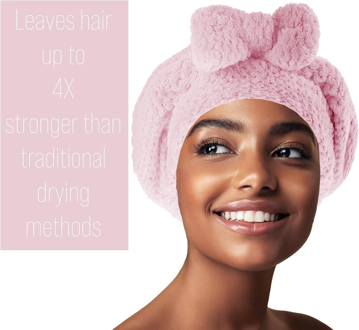 Quick Dry Hair Bonnet - Ultra Absorbent Microfiber Drying Cap for All Hair