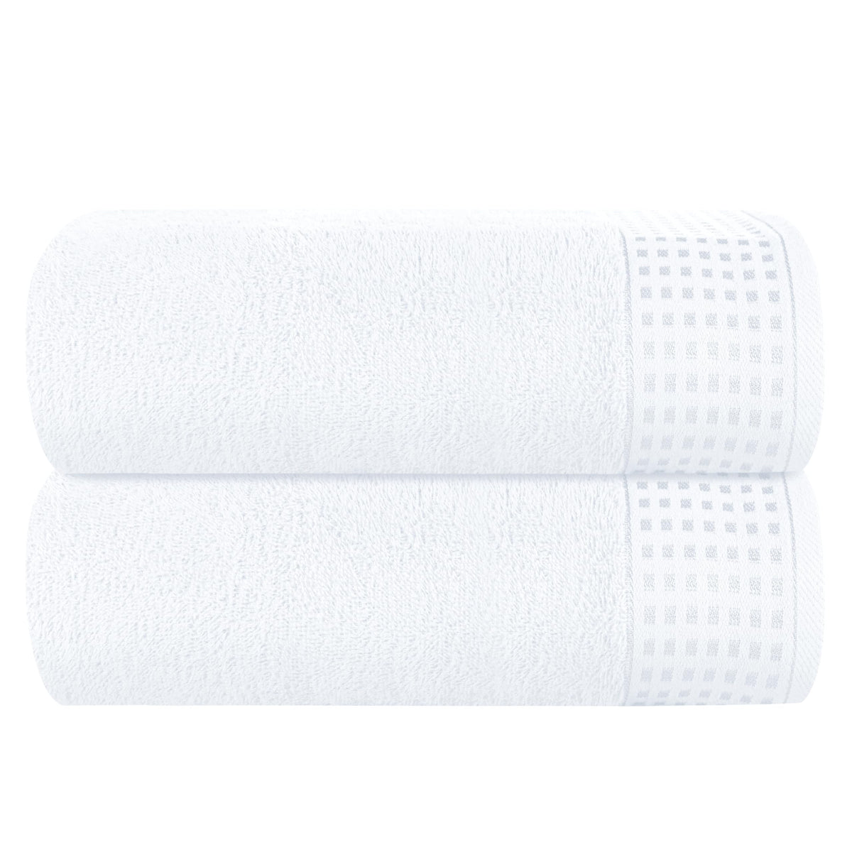 GLAMBURG 100% Cotton 2 Pack Oversized Bath Towel Set 28x55 Inches, Ultra Soft Highly Absorbant Compact Quickdry & Lightweight Large Bath Towels, Ideal for Gym Travel Camp Pool - Black