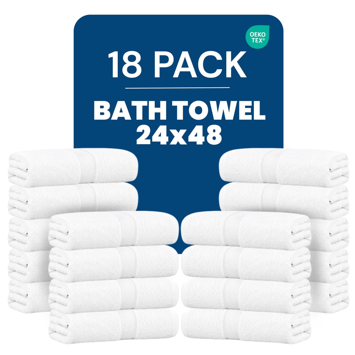 Utopia Towels 6 Pack Medium Bath Towels, 24x48 in, 500 GSM Cotton, Grey