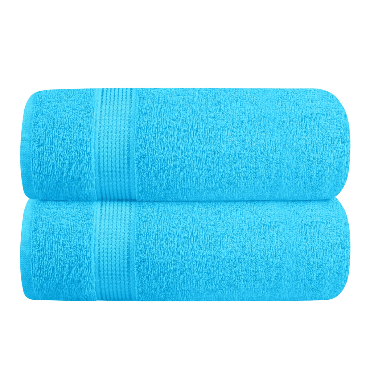 Belizzi Home Cotton 2 Pack Oversized Bath Towel Set 28x55 inches, Large Bath Towels, Ultra Absorbant Compact Quickdry & Lightweight Towel, Ideal for Gym Travel Camp Pool - Black