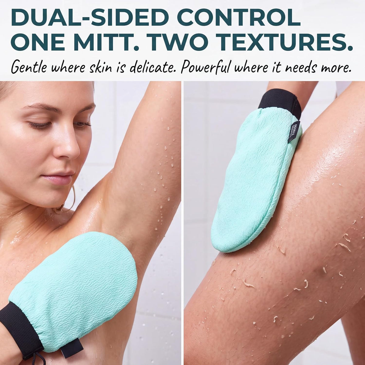 Exfoliating Glove, Korean Mitt & Body Scrubber Loofah Washcloth for Shower