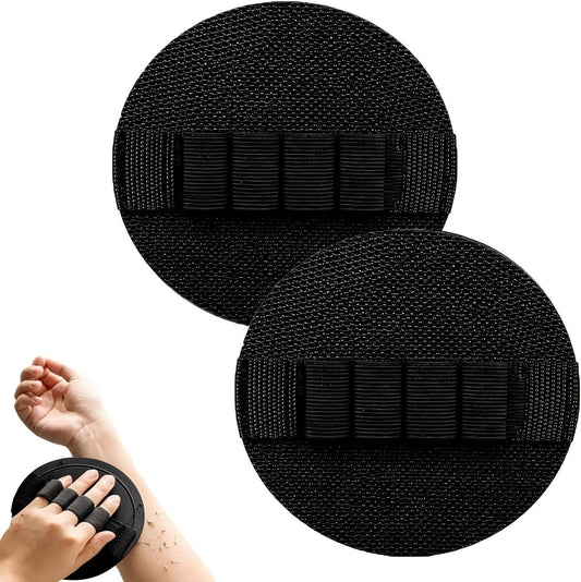 Exfoliating Bath Glove, Rubber Body Scrubber Glove, No Pain Gentle Skin Exfoliator, Quick Dry Shower Scrub Glove for Arms, Legs, Elbows, Knees & Feet