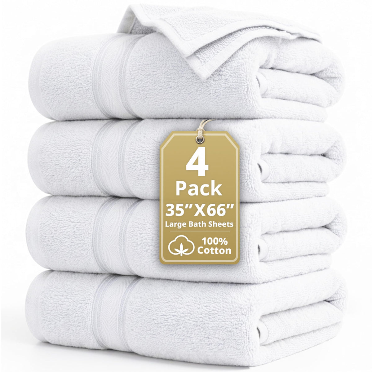 LANE LINEN Bath Towel Set 100% Cotton 18 Piece Soft Absorbent - Grey