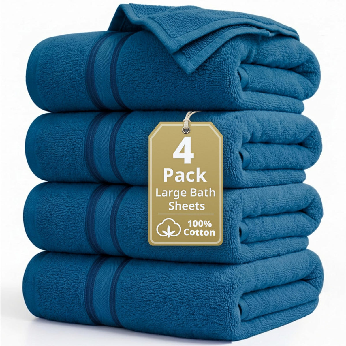LANE LINEN Bath Towel Set 100% Cotton 18 Piece Soft Absorbent - Grey