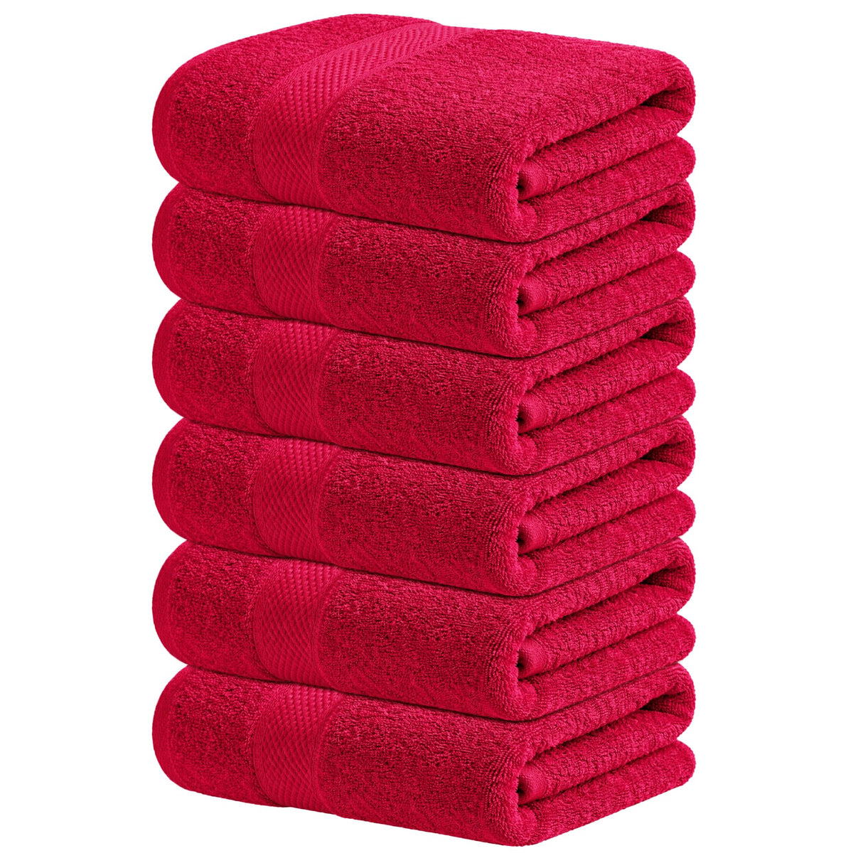Infinitee Xclusives 100% Ring-Spun Cotton Bath Towels for Bathroom - Pack 4