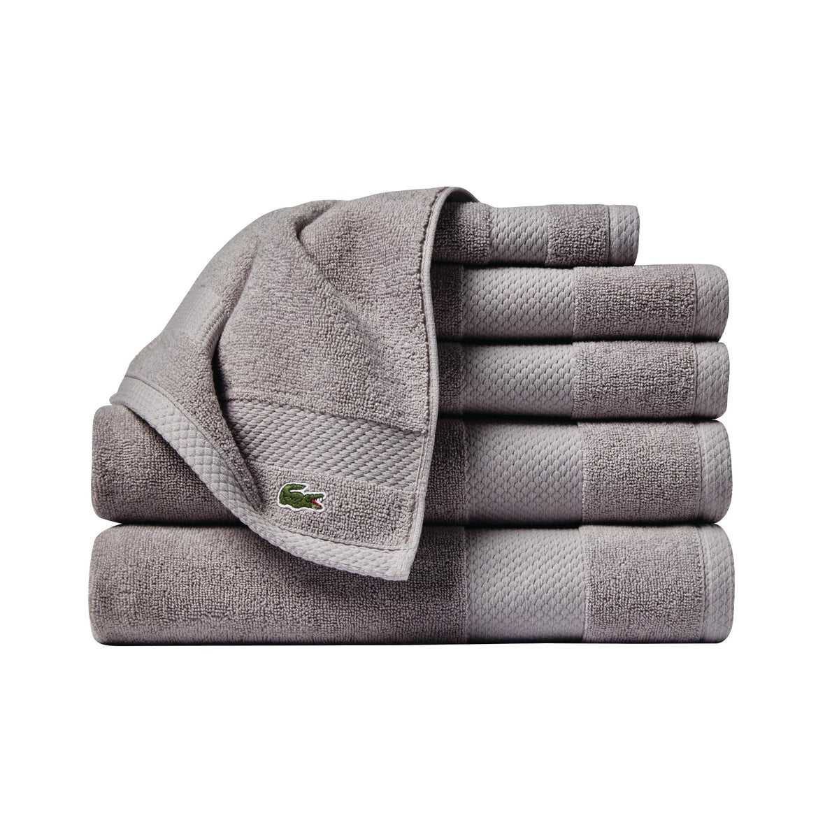 Lacoste Heritage 100% Supima Cotton Bath Towel 30" x 54", Sand
