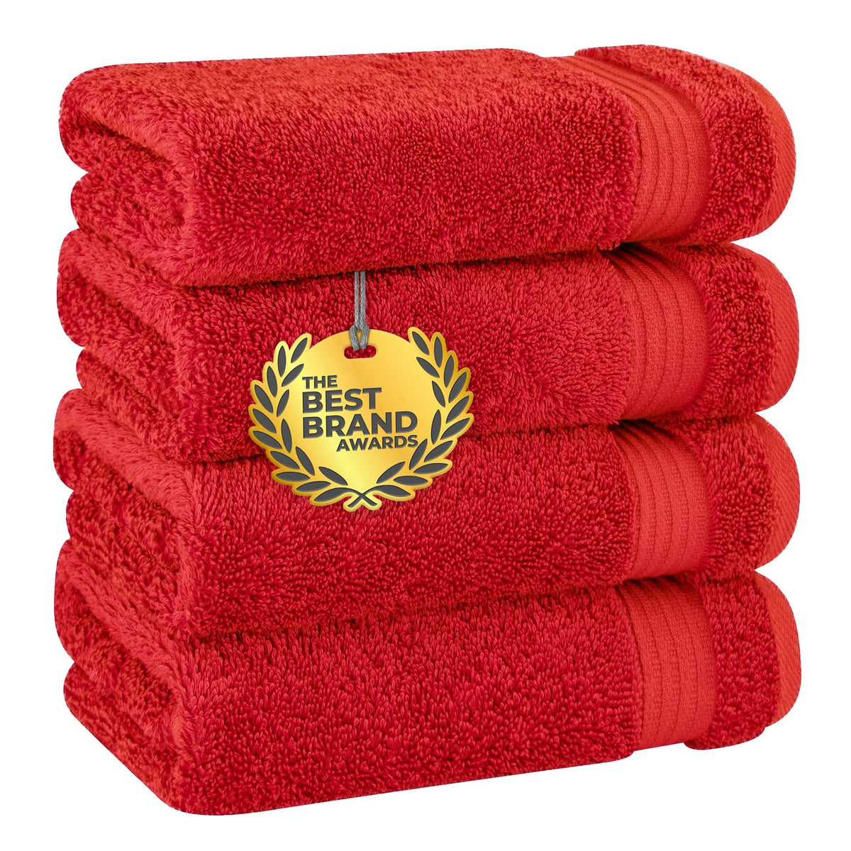 Cotton Paradise 100% Cotton Turkish Towel Set, Soft Absorbent Quick Dry, 6 Piece Towel Set, Beige