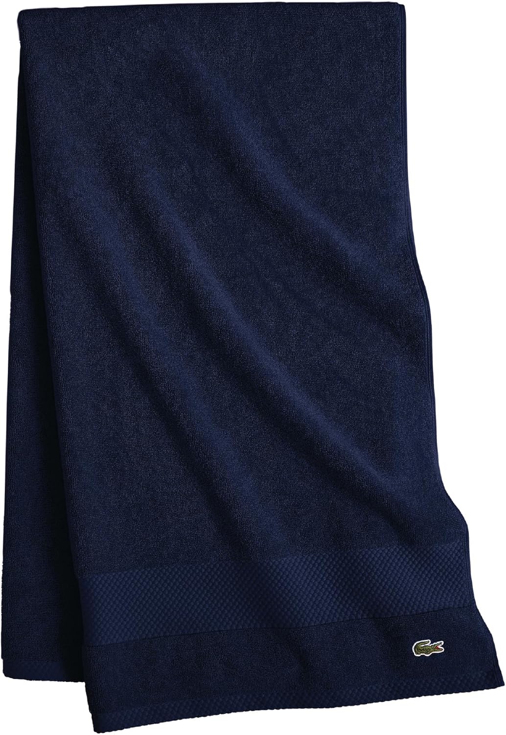 Lacoste Heritage 100% Supima Cotton Bath Towel 30" x 54", Navy