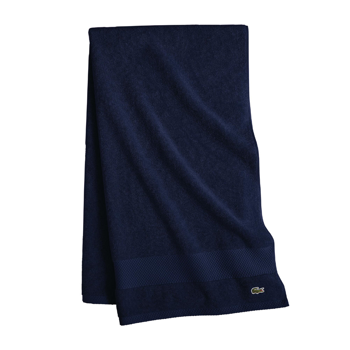 Lacoste Heritage 100% Supima Cotton Bath Towel 30" x 54", Navy