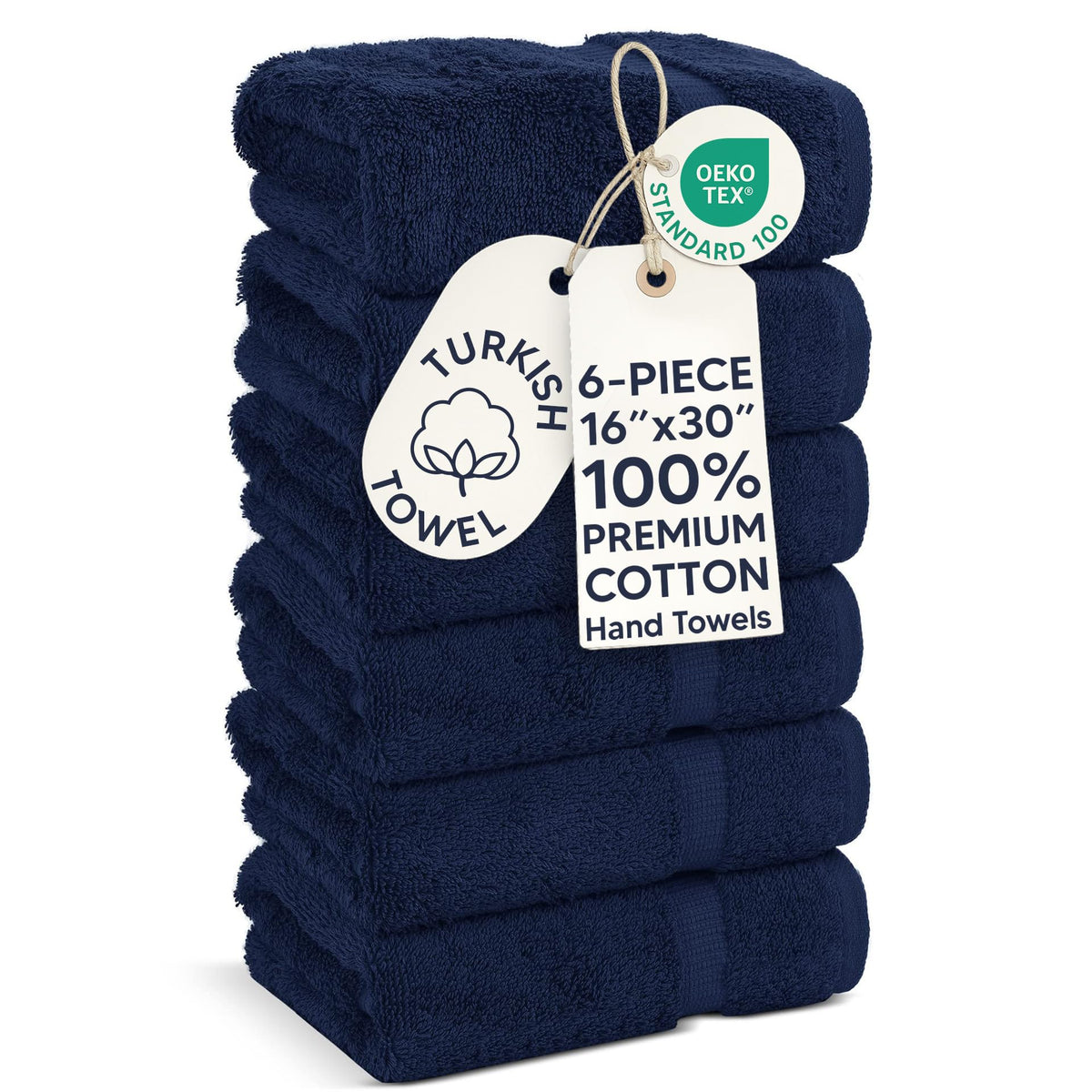 Chakir Turkish Linens 100% Cotton 4-Pack Bath Towels 27x54, Gray