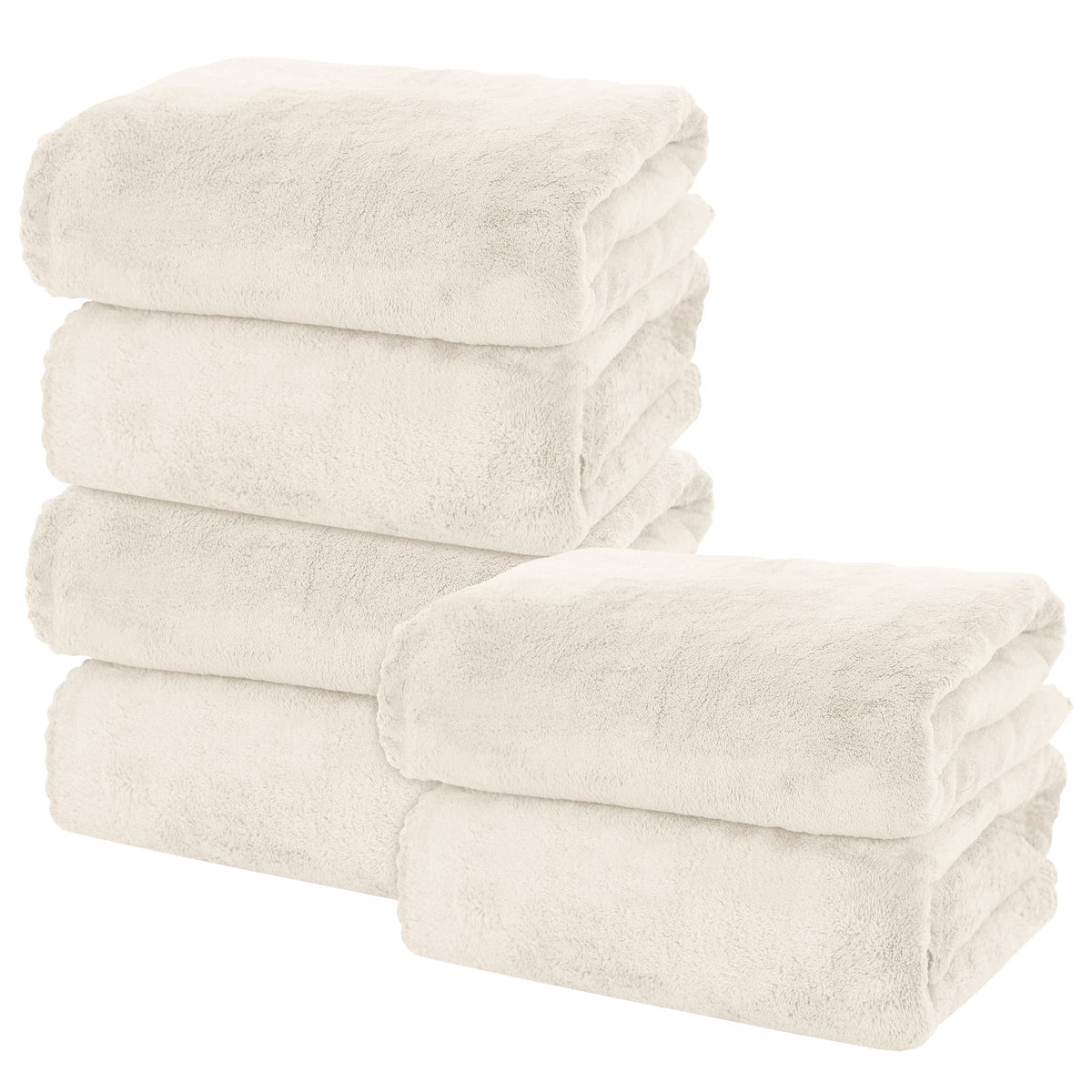 MOONQUEEN 2 Pack Premium Bath Towel Set - Quick Drying - Microfiber Coral Velvet Highly Absorbent Towels - Multipurpose Use as Bath Fitness, Bathroom, Shower, Sports, Yoga Towel (Grey)
