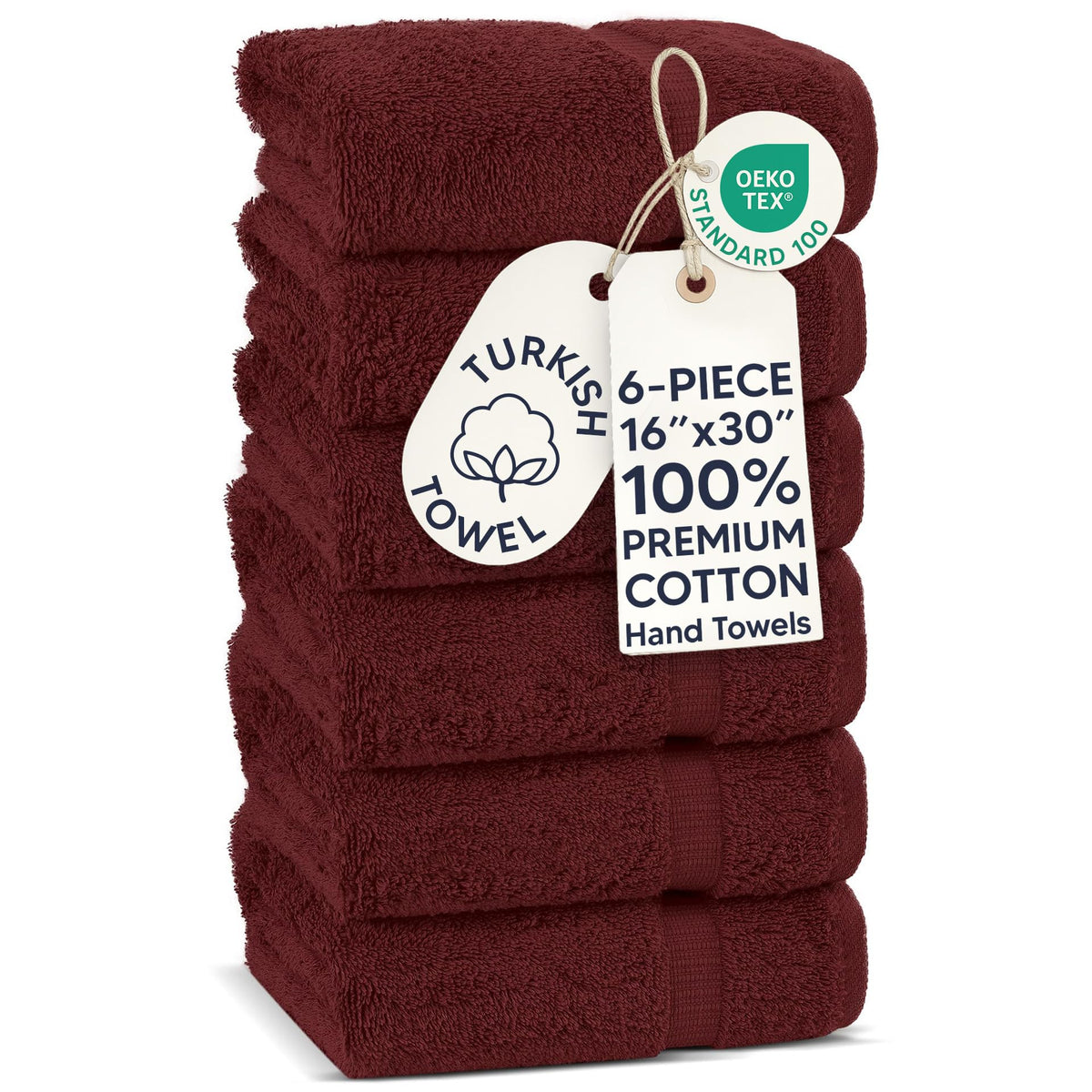 Chakir Turkish Linens 100% Cotton 4-Pack Bath Towels 27x54, Gray
