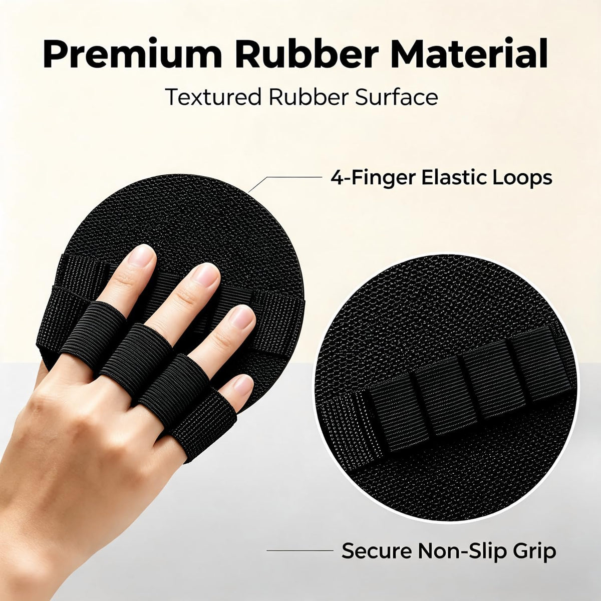 Exfoliating Bath Glove, Rubber Body Scrubber Glove, No Pain Gentle Skin Exfoliator, Quick Dry Shower Scrub Glove for Arms, Legs, Elbows, Knees & Feet