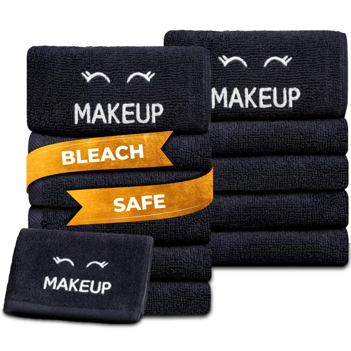 White Bath Towel Set of 6 - 100% Cotton Highly Absorbent Towels for Bathroom, 2 Luxury Bath Towels 650GSM, 2 Hand Towels, 2 Washcloths
