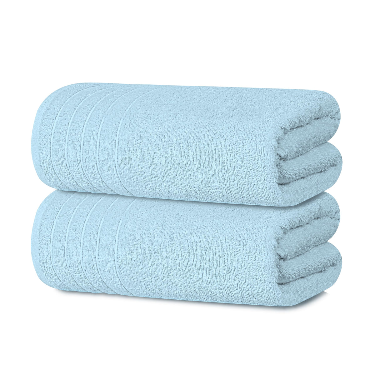 Tens Towels 2 Piece Extra Large Bath Sheets 35 x 70 Inches, Beige
