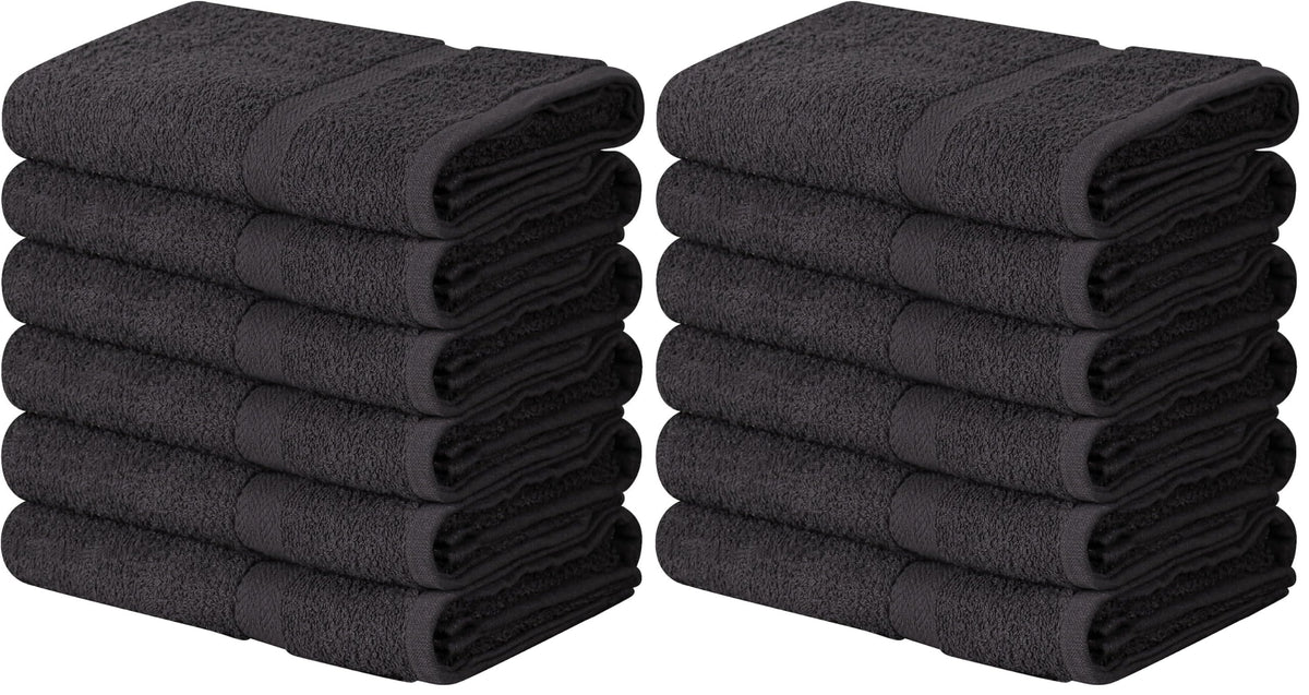 Towel and Linen Mart 100% Cotton White 6 Pack Medium Bath Towel Set, Quick Dry, Super Absorbent, Light Weight, Soft Feel, Premium Towels for Hotel, Spa and Bathroom (24 X 48 6 Pack White)