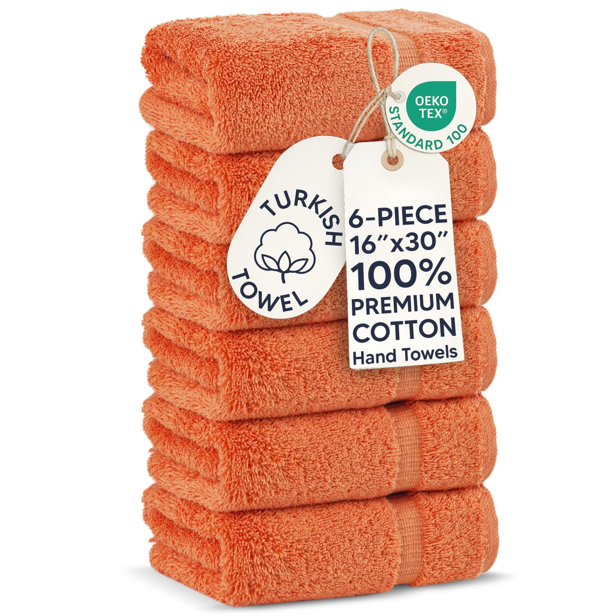 Chakir Turkish Linens 100% Cotton 4-Pack Bath Towels 27x54, Gray