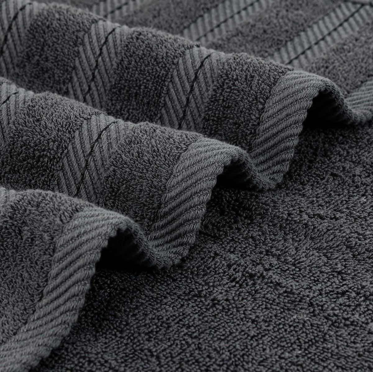 Utopia Towels 4 Pack XL Bath Towels, 30x60 in, Cotton, Grey
