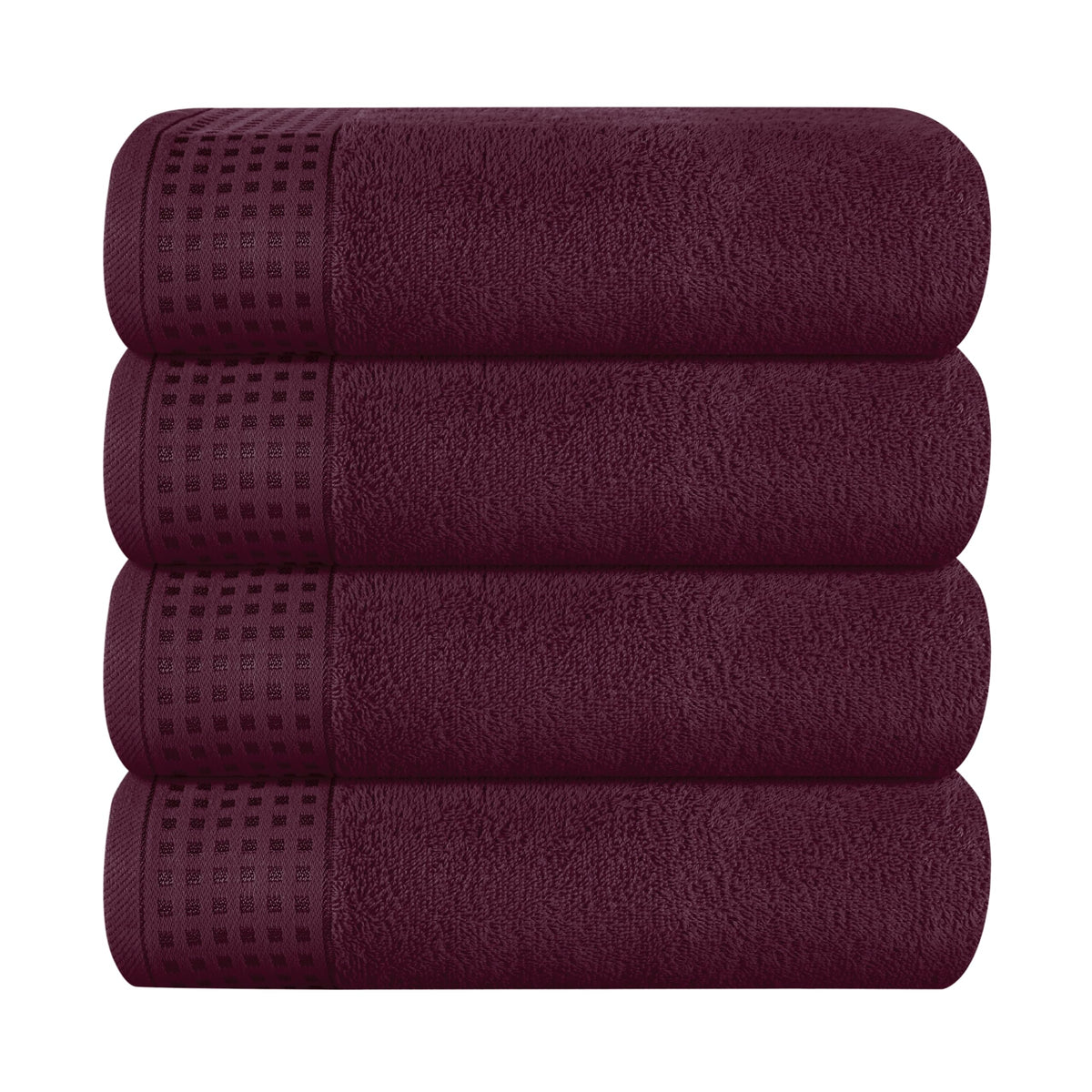 GLAMBURG 100% Cotton 2 Pack Oversized Bath Towel Set 28x55 Inches, Ultra Soft Highly Absorbant Compact Quickdry & Lightweight Large Bath Towels, Ideal for Gym Travel Camp Pool - Black