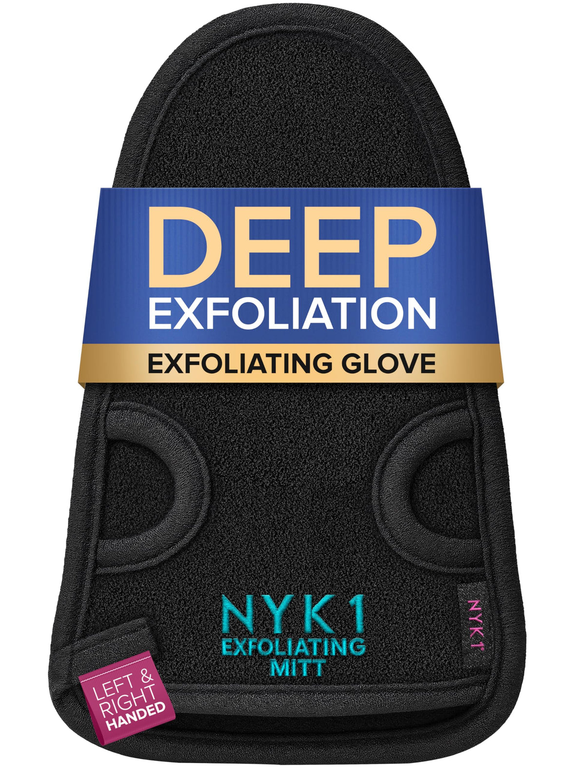 NYK1 DEEP Exfoliating Exfolimitt Body Mitt for Dead Skin Removal | Pink