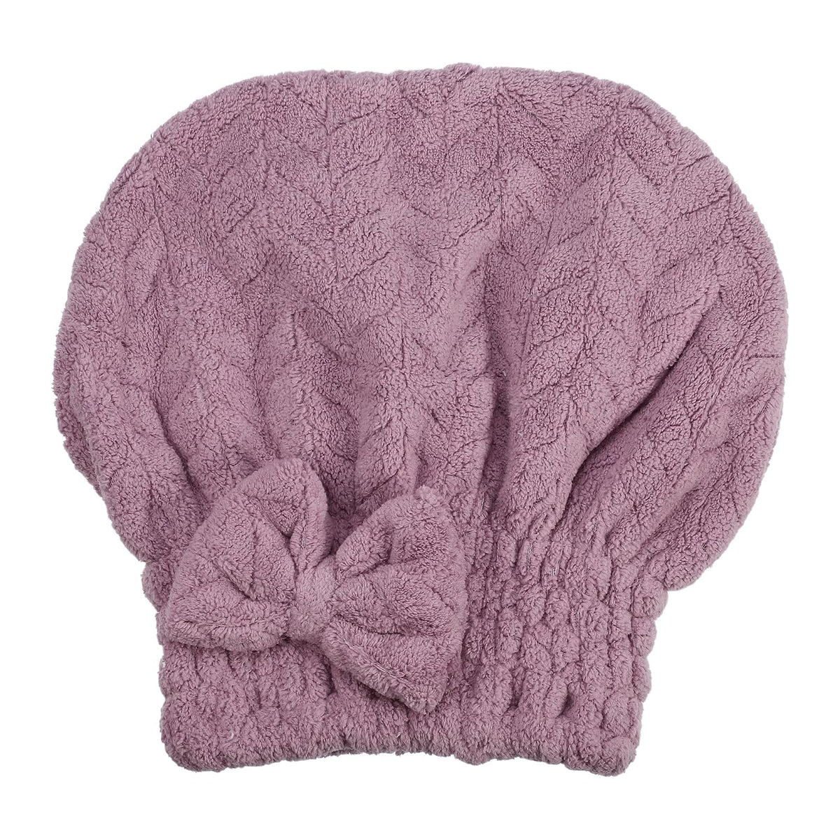 VOCOSTE Diamond Shape Hair Drying Towel Dry Cap, Quick Drying, Lightweight Strong Absorbent, for After Bath Drying Hair, Purple