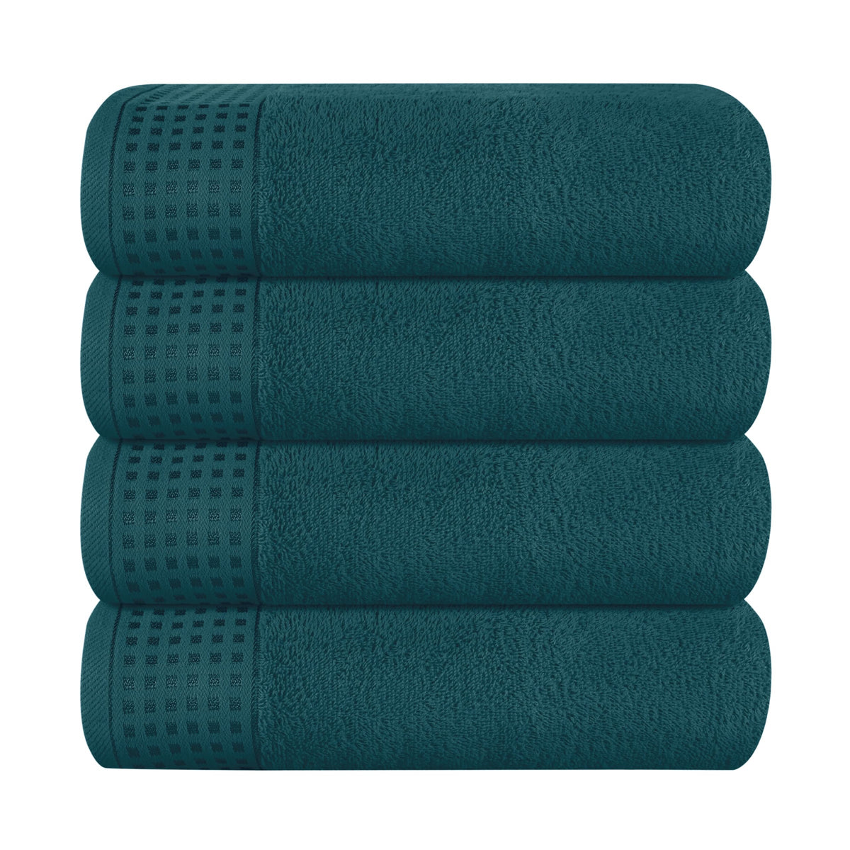 GLAMBURG 100% Cotton 2 Pack Oversized Bath Towel Set 28x55 Inches, Ultra Soft Highly Absorbant Compact Quickdry & Lightweight Large Bath Towels, Ideal for Gym Travel Camp Pool - Black