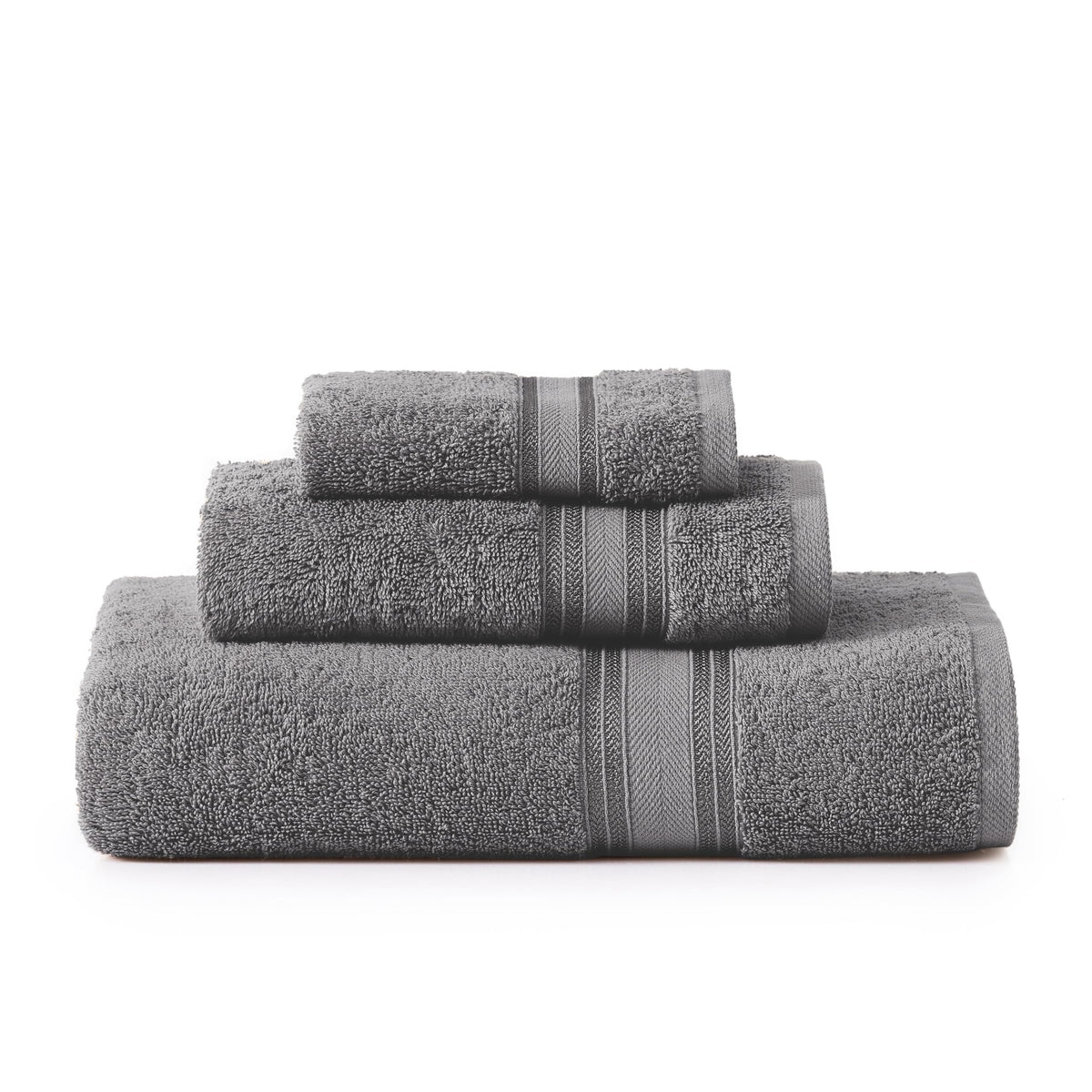 LANE LINEN Bath Towel Set 100% Cotton 18 Piece Soft Absorbent - Grey