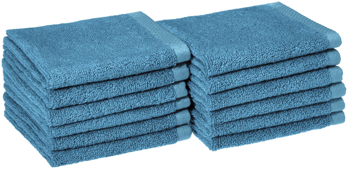 Amazon Basics 2-Piece Quick-Dry Oversize Bath Towel, 100% Cotton, 54" x 30", White