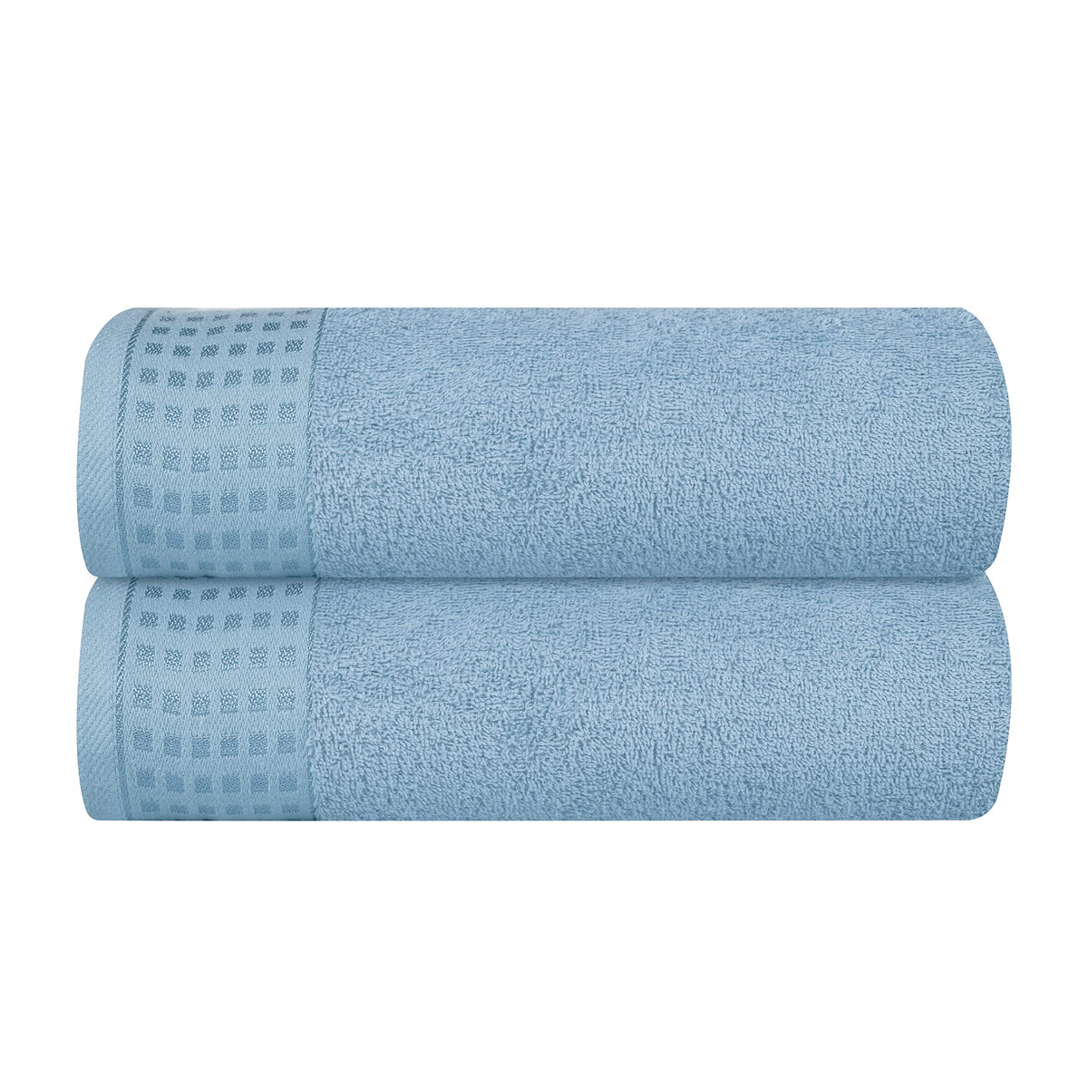 GLAMBURG 100% Cotton 2 Pack Oversized Bath Towel Set 28x55 Inches, Ultra Soft Highly Absorbant Compact Quickdry & Lightweight Large Bath Towels, Ideal for Gym Travel Camp Pool - Black
