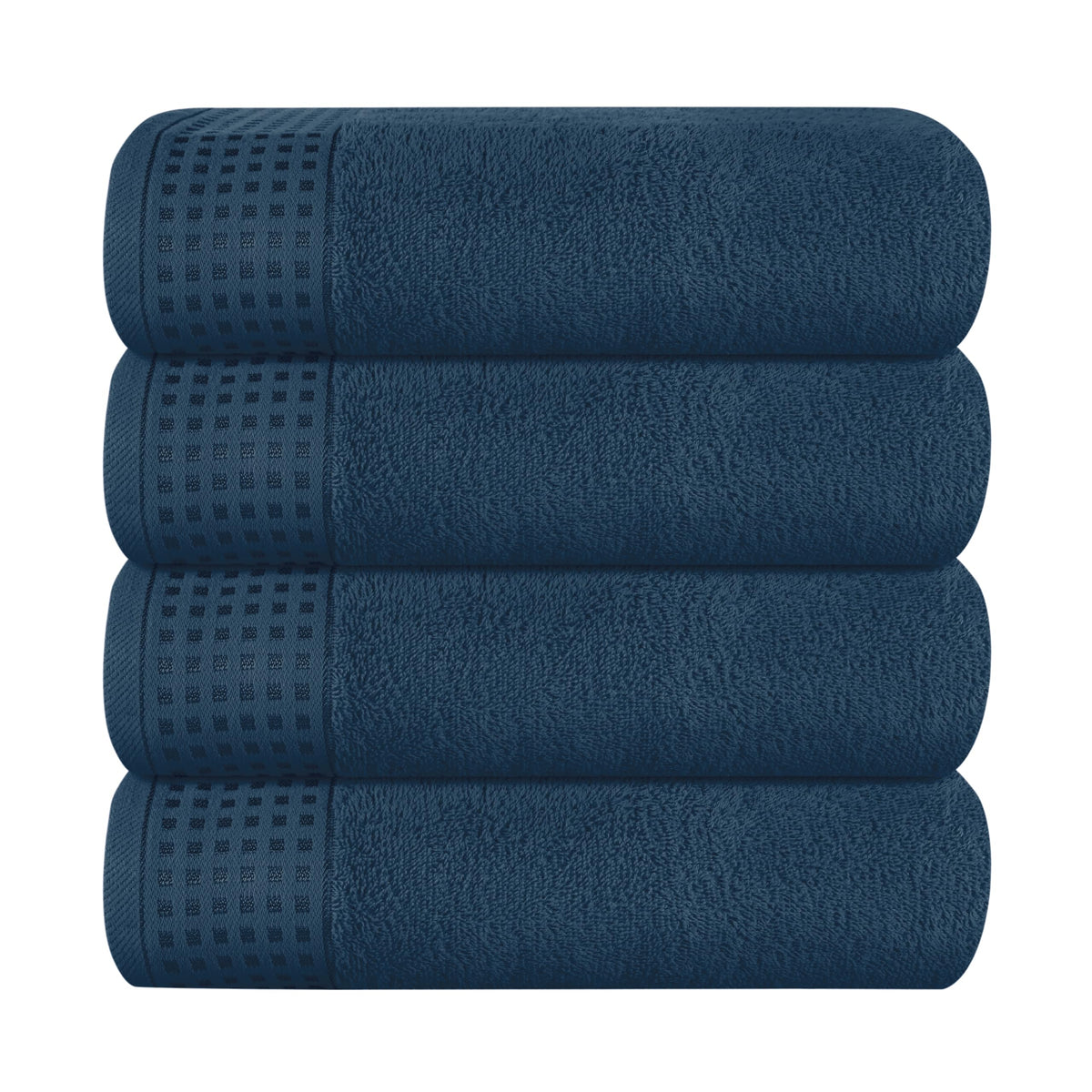 GLAMBURG 100% Cotton 2 Pack Oversized Bath Towel Set 28x55 Inches, Ultra Soft Highly Absorbant Compact Quickdry & Lightweight Large Bath Towels, Ideal for Gym Travel Camp Pool - Black