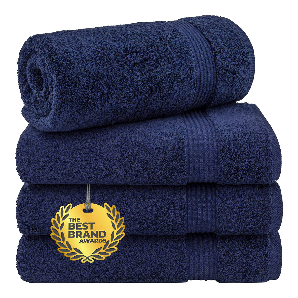 Cotton Paradise 100% Cotton Turkish Towel Set, Soft Absorbent Quick Dry, 6 Piece Towel Set, Beige
