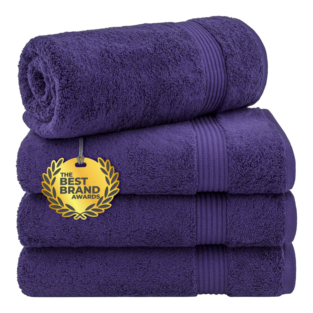 Cotton Paradise 100% Cotton Turkish Towel Set, Soft Absorbent Quick Dry, 6 Piece Towel Set, Beige