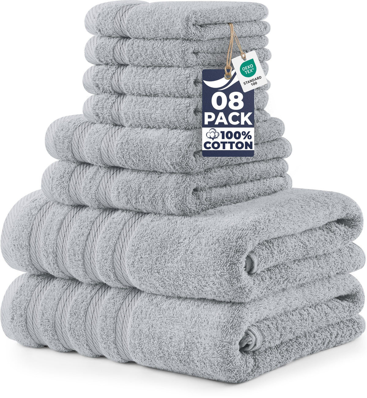 Utopia Towels 4 Pack Premium XL Bath Towels, 30x60 in, Cotton, White