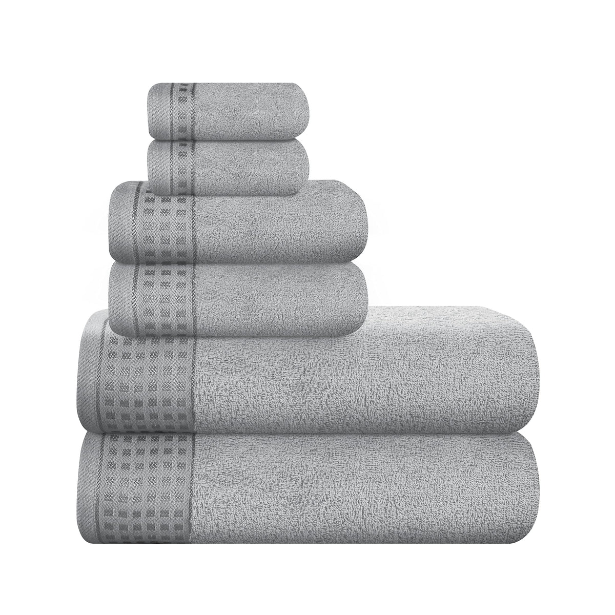GLAMBURG 100% Cotton 2 Pack Oversized Bath Towel Set 28x55 Inches, Ultra Soft Highly Absorbant Compact Quickdry & Lightweight Large Bath Towels, Ideal for Gym Travel Camp Pool - Black