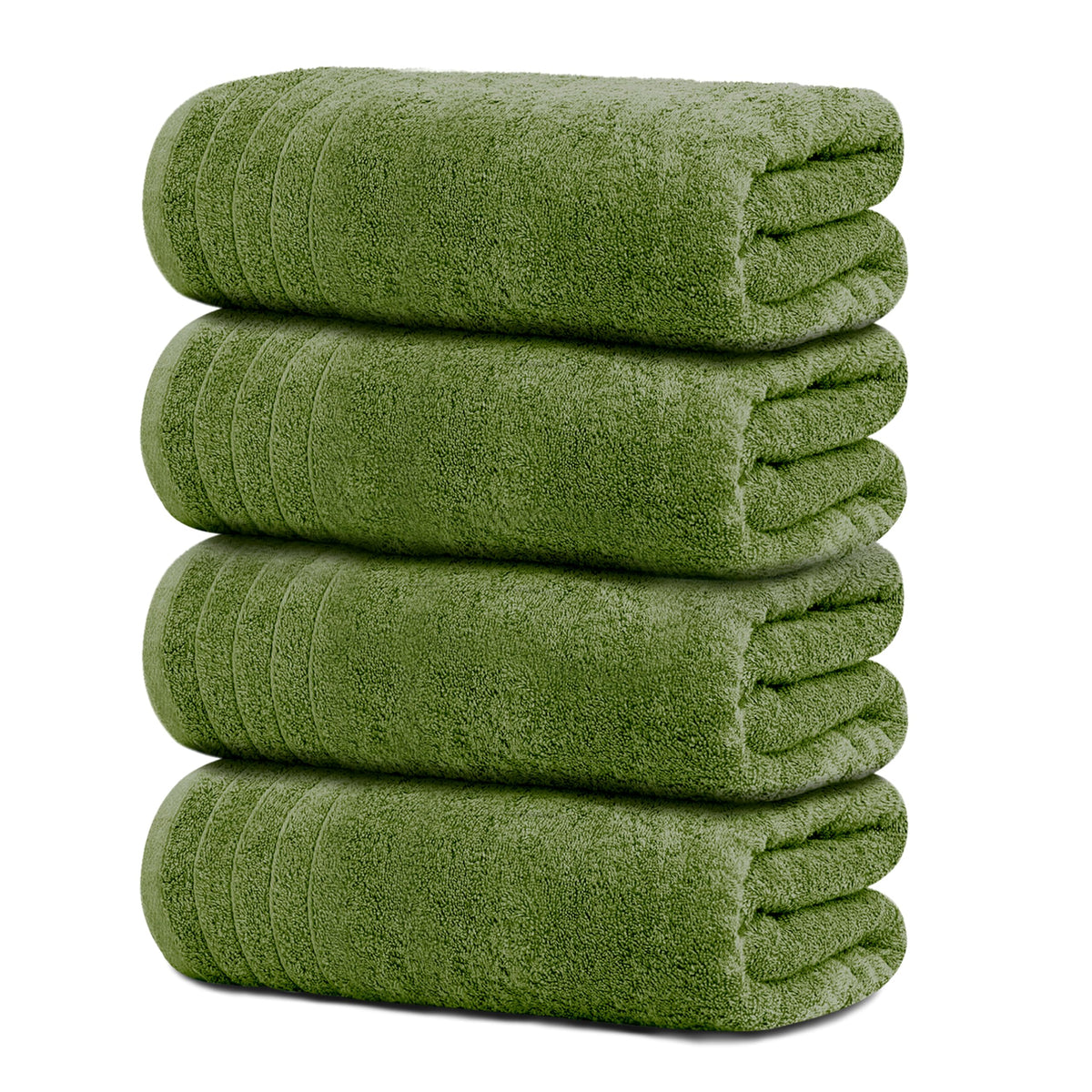 Tens Towels 4 Piece Extra Large Bath Towels 30 x 60 Inches, Dark Grey