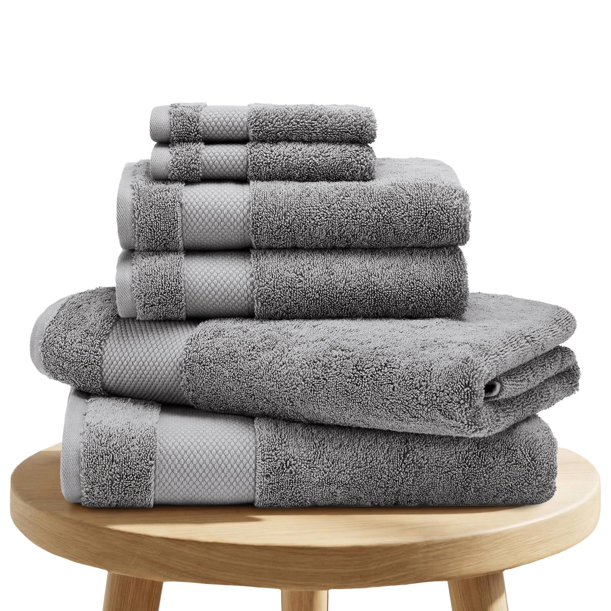 BIOWEAVES 100% Organic Cotton 700 GSM Plush Bath Towels 30" x 58" GOTS Certified - White, Pack of 2