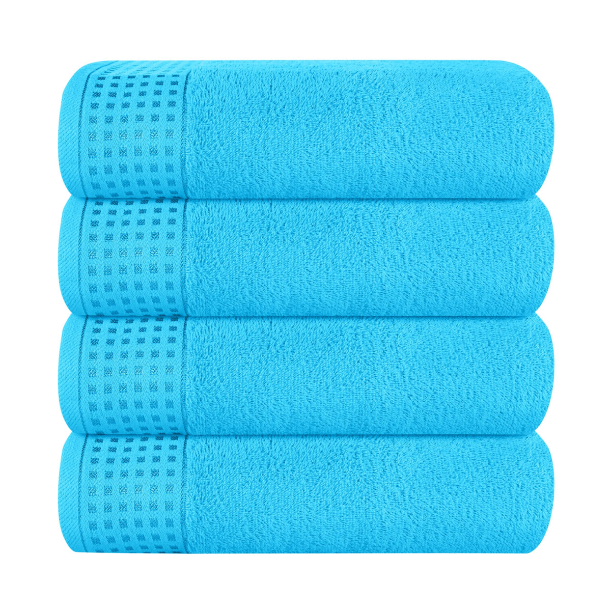 GLAMBURG 100% Cotton 2 Pack Oversized Bath Towel Set 28x55 Inches, Ultra Soft Highly Absorbant Compact Quickdry & Lightweight Large Bath Towels, Ideal for Gym Travel Camp Pool - Black