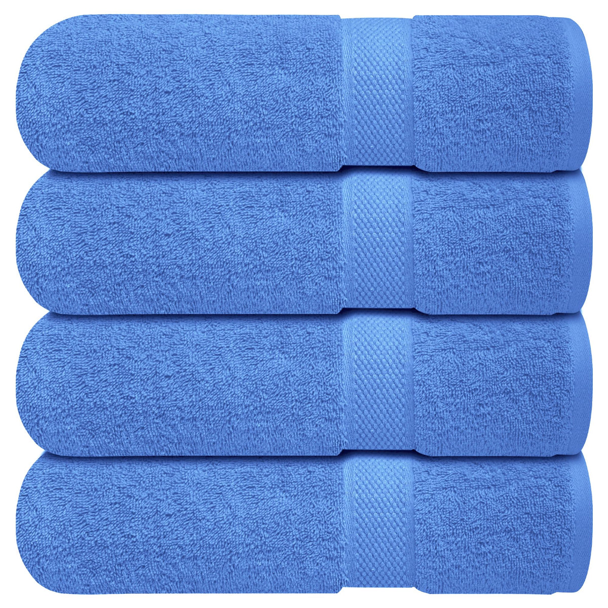 Infinitee Xclusives 100% Ring-Spun Cotton Bath Towels for Bathroom - Pack 4