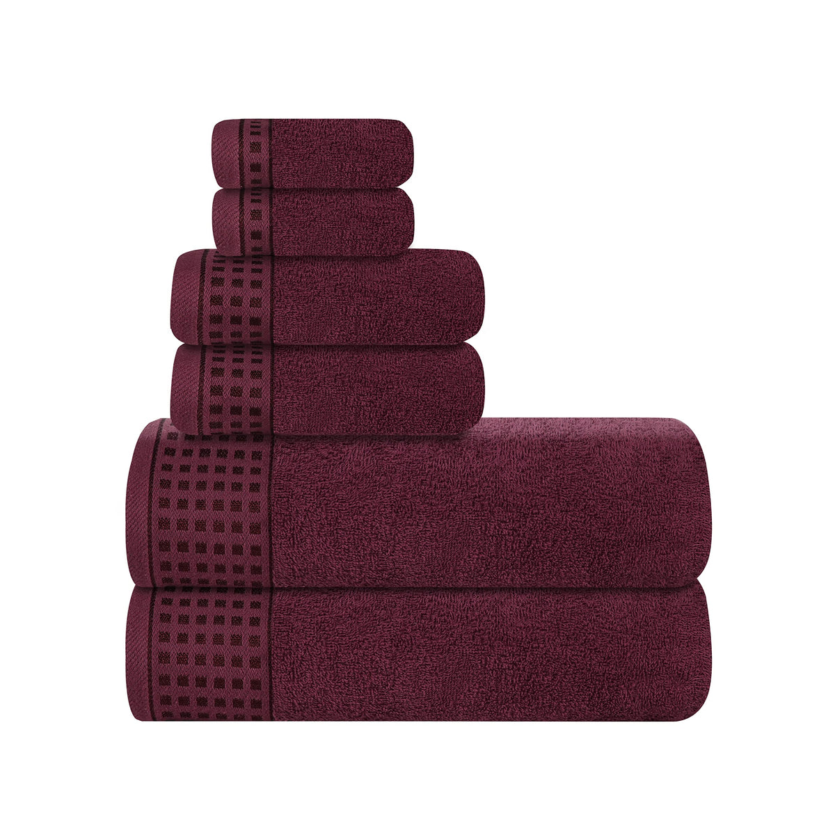 GLAMBURG 100% Cotton 2 Pack Oversized Bath Towel Set 28x55 Inches, Ultra Soft Highly Absorbant Compact Quickdry & Lightweight Large Bath Towels, Ideal for Gym Travel Camp Pool - Black