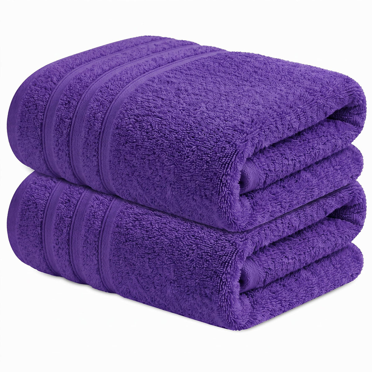 Infinitee Xclusives 100% Ring-Spun Cotton Bath Towels for Bathroom - Pack 2