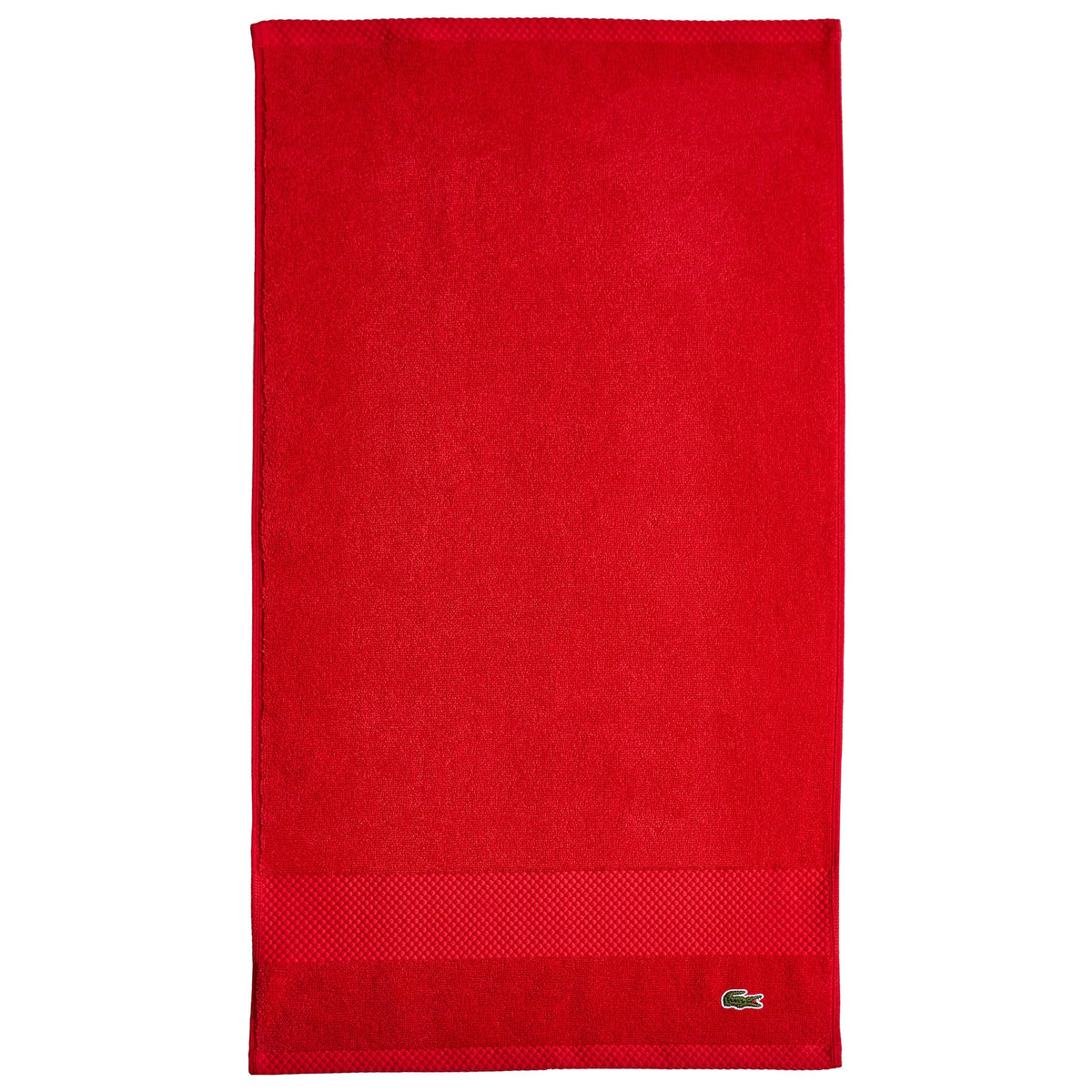 Lacoste Heritage 100% Supima Cotton Bath Towel 30" x 54", White