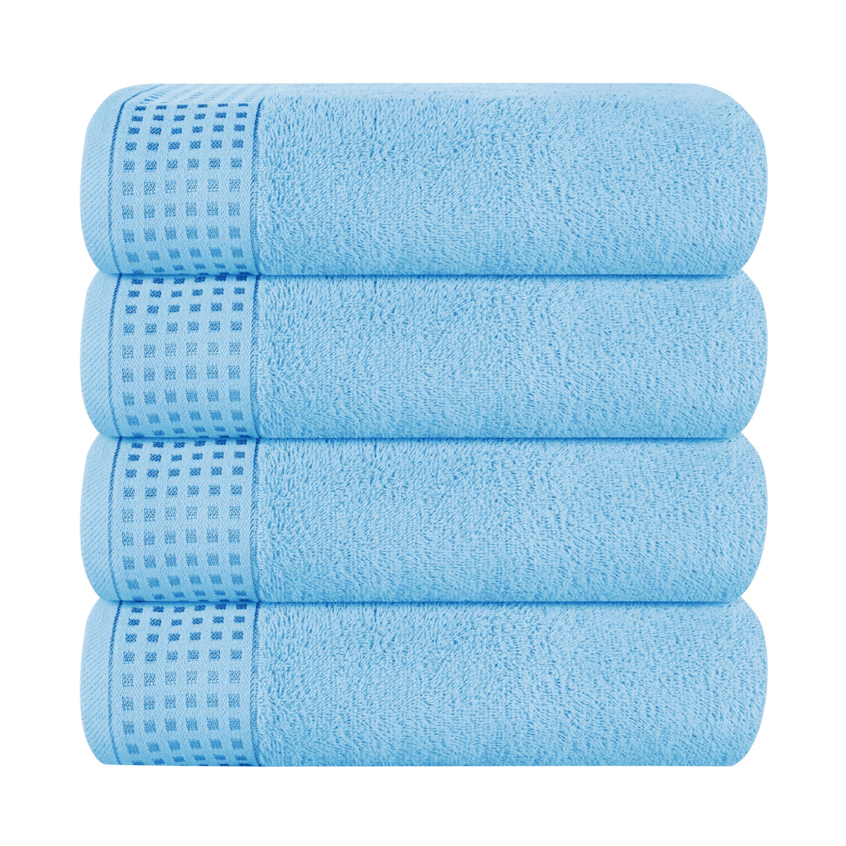 GLAMBURG 100% Cotton 2 Pack Oversized Bath Towel Set 28x55 Inches, Ultra Soft Highly Absorbant Compact Quickdry & Lightweight Large Bath Towels, Ideal for Gym Travel Camp Pool - Black
