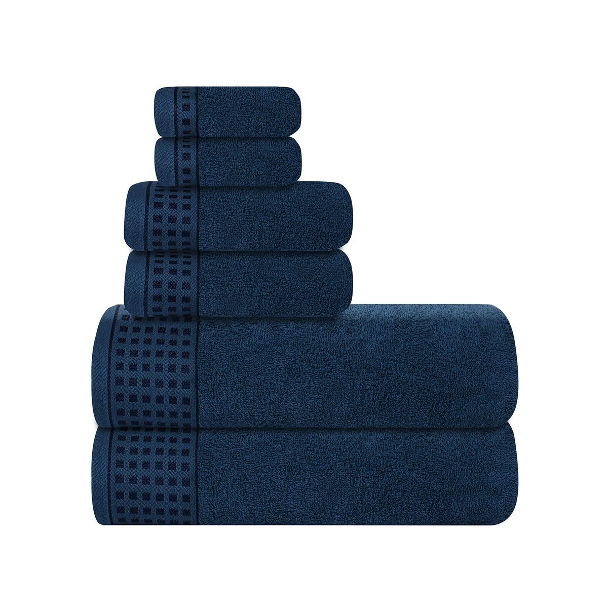 GLAMBURG 100% Cotton 2 Pack Oversized Bath Towel Set 28x55 Inches, Ultra Soft Highly Absorbant Compact Quickdry & Lightweight Large Bath Towels, Ideal for Gym Travel Camp Pool - Black